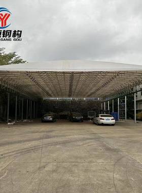 电动雨棚工通厂仓储电动推拉阳蓬MYW篮球场泳池场道电动伸缩式遮