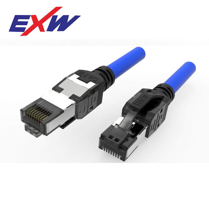 八类线网8类络免压晶水头组合式WLU跳线CAT.82AW跳G/26AWG网络线