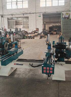 工厂WK-4-2-1现货双端榫机动压料开五碟地板公榫开槽母木工机气械