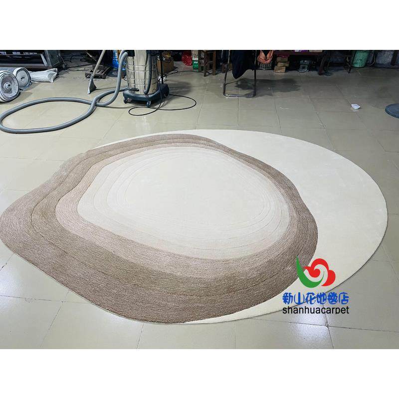 现代色约简混渐变格子椭圆形中式厅茶几沙发地毯客1025大厅接待室,居家布艺,地毯,淘宝优惠券,粉丝福利购,淘宝优惠卷