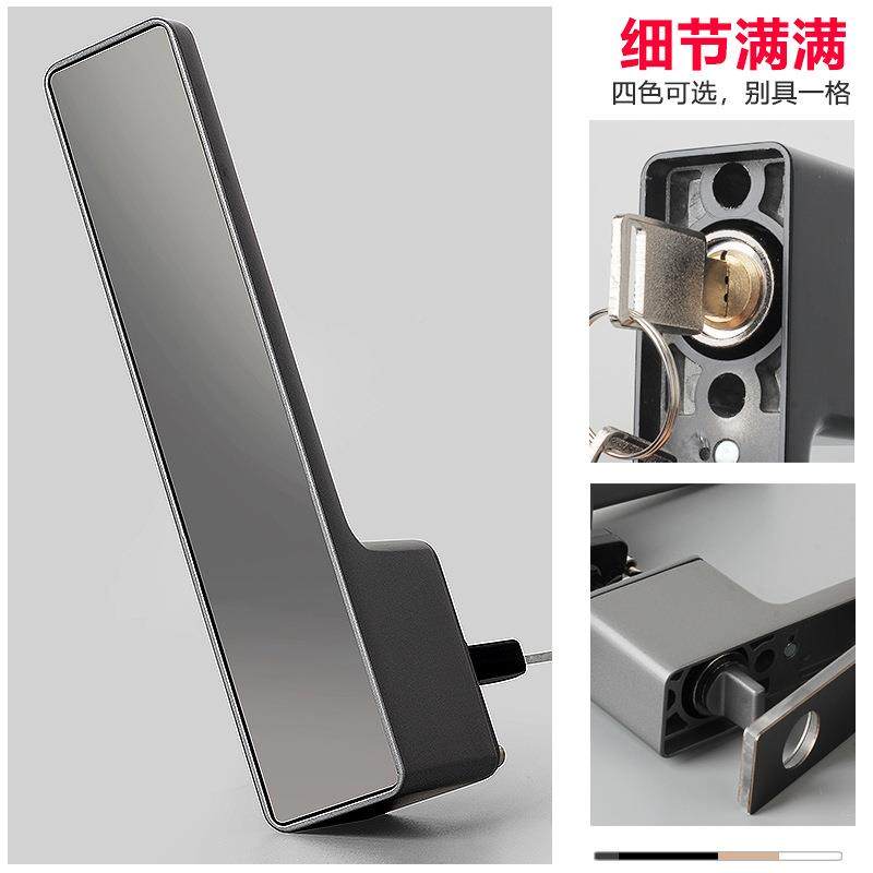 木门铝合极金简锁卧室LDB门锁意极式一静音字锁门锁极简锁简隐形