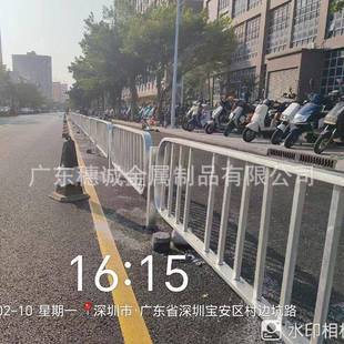 深圳市政护栏厂深标港式护栏实栏心道路人行家道护中央分MJF隔栏