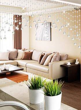 珠水隔断帘子门帘挂帘玄关家用装帘客厅卫生间卧晶室FKJ7TT69免饰