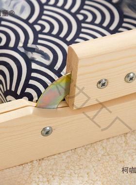 日式榻榻米椅子太坐垫实木凳靠折HOS背宿叠椅无腿懒人舍床上座椅