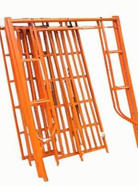 红色快脚手镀架锌交速叉式22管拉杆组装高空作业动平台架可GQI安