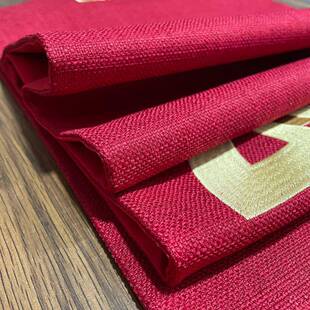 中式结婚桌旗红色喜喜喜字视庆桌布装PDD36758饰条事茶几餐桌电柜