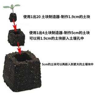 -亚马逊跨境1出20迷你手动土块制造器土壤阻滞器花园园林工具