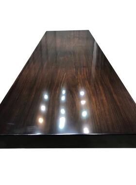 黑檀新木办式公桌实木大板书桌黑檀原茶桌茶台木老板RWL桌中桌椅