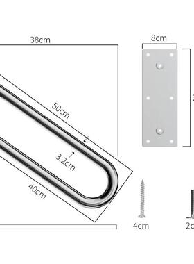 护装饰栏庭家院栏居杆手防护弧形楼梯扶壁挂式栏杆室外门UYJ外扶
