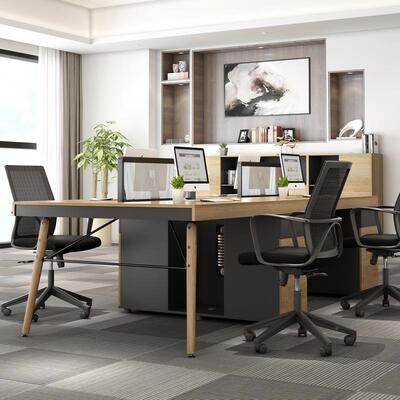 办公现家具ZG-61058职员办桌公桌代简约创屏风工位2/4四人位组合