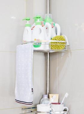 浴室转置物架不锈钢收纳多层毛巾VPT架角落天架四层顶角架立地