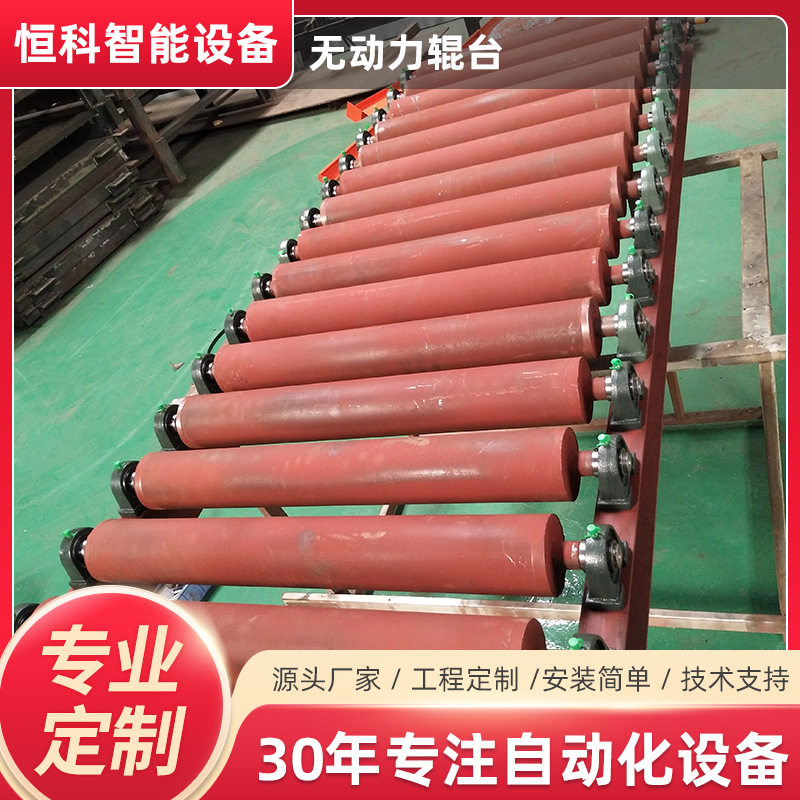无动力滚筒输送线传送带流水线物料运输机烤漆托辊转弯滚筒输送机图片