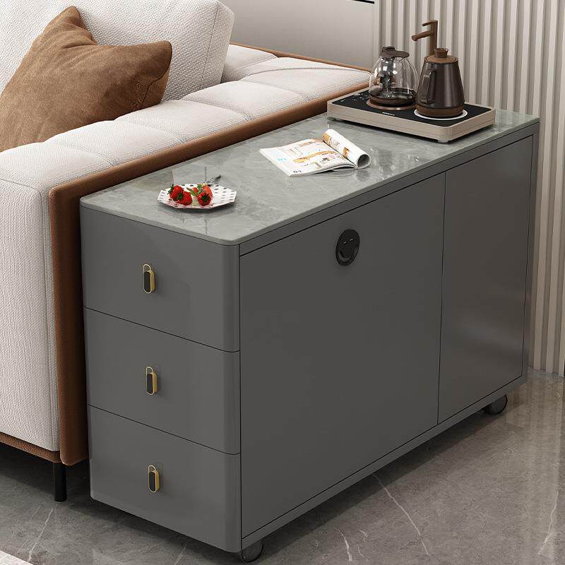 沙发边柜侧边柜岩板轻奢几边几客家用角几茶简约现BJ-003代厅移动