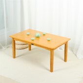 楠竹小桌子简约家用餐桌吃饭桌实木长方形台式 电脑桌学习写字书桌