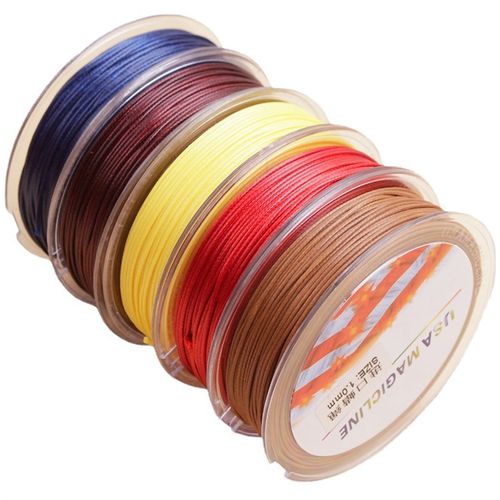 0.8/1mm耐用蜡线皮绳手链饰链项链编织线绳饰品配件线材蜡绳结实