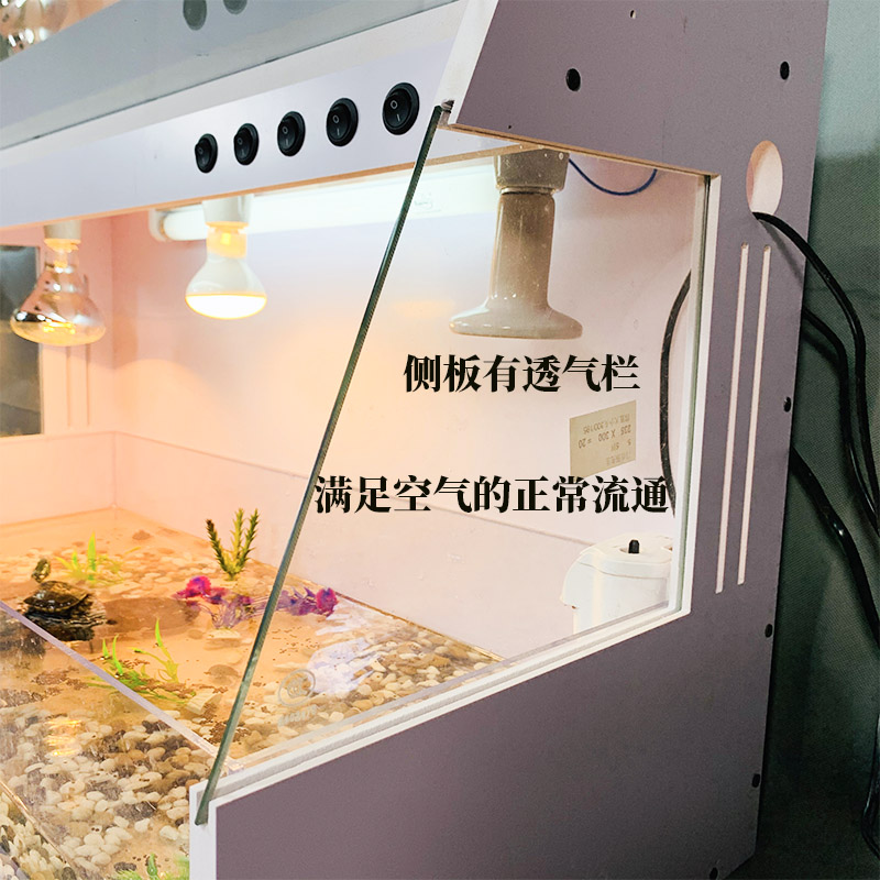 爬宠饲养箱水龟黄缘龟缸乌龟专用缸亚克力爬缸乌龟房子pvc保温箱
