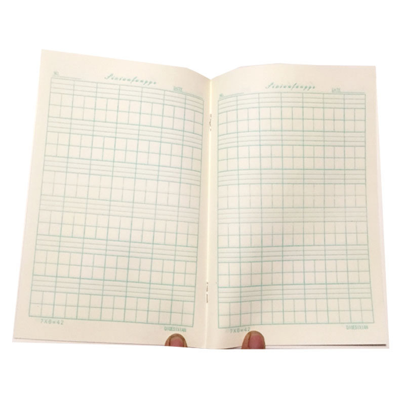20本包邮青岛统一作业本子 四线方格拼音数字生字方格横线算数本