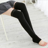 加绒加长加厚保暖护膝过膝长筒袜套秋冬男女士护腿袜套长护腿套