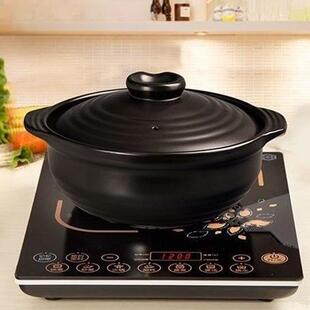 陶瓷电瓷砂锅汤锅65110036火锅两用款可用耐高温炖锅复底无涂层陶