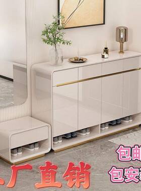 户门口鞋柜鞋轻奢款入BQU新一体家用收纳大容量玄换关现代简约储