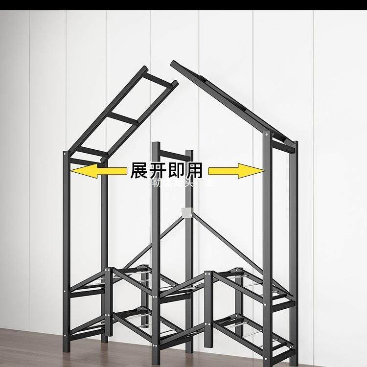 衣耐柜家用卧室折免安装钢叠简易布衣柜出租房用全MAE架结实用衣