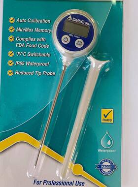 美国Delt钢aTRAKModel1100电子304不锈探针温720度计4品咖啡食奶
