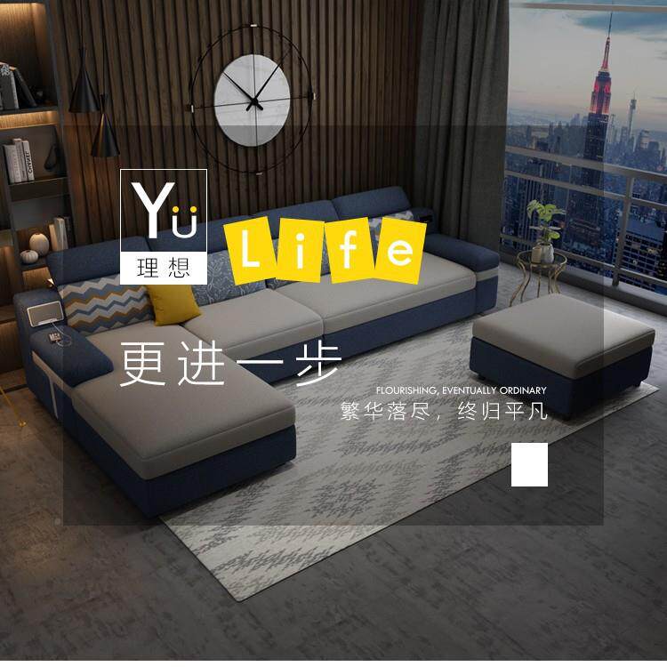 北欧小户型布艺沙2发床可折叠用客厅8沙发床双人拆洗两1.米1WMM.