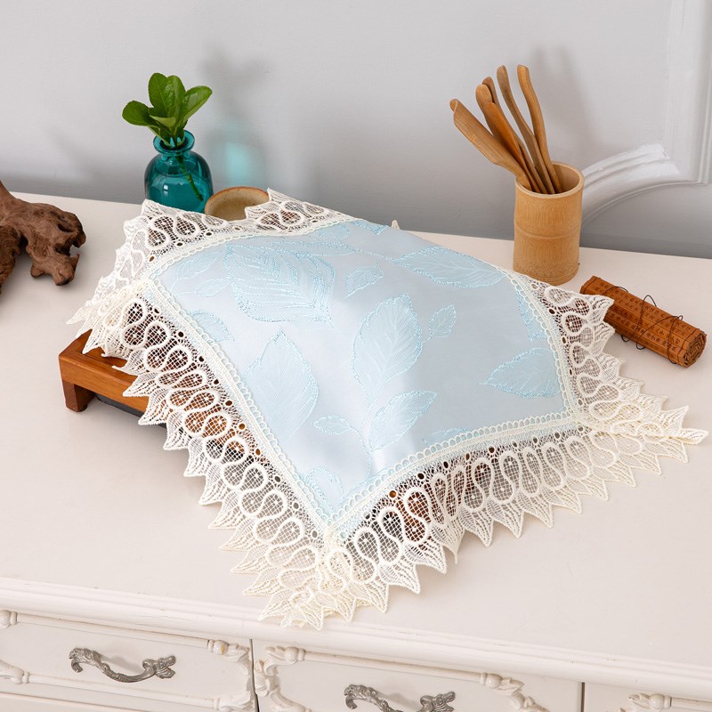 新款简约茶盘盖巾遮灰方形水杯茶台果盘防尘布多用巾厨房电器盖布