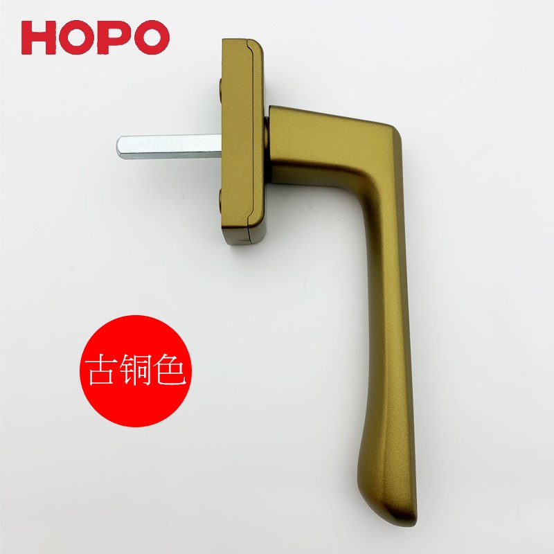 HOPO好博把手铝合金底座平开窗执手方轴内开窗外开窗拉手PH903