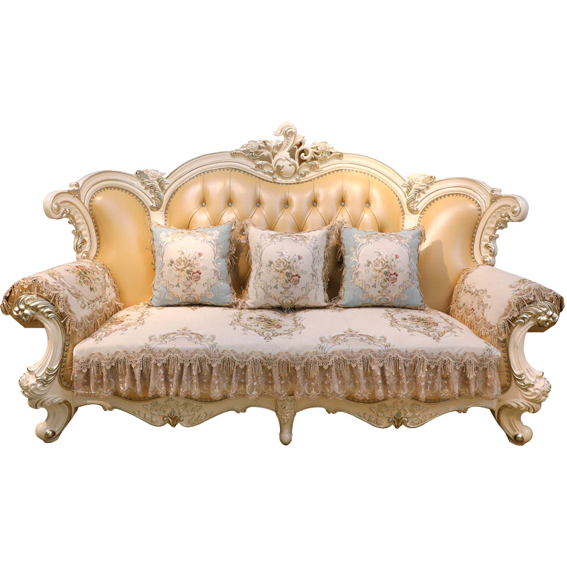 欧式沙发垫套四季通用防滑奢华布艺贵妃沙发套皮沙发坐垫套罩定做