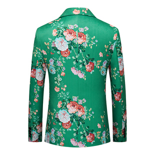 时尚 修身 单西外套加大码 舞台表演小西装 复古宴会礼服 秋季 中式 男式