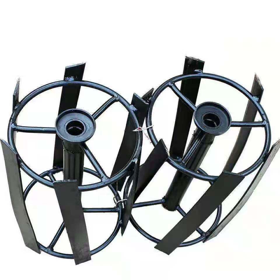 耕种机械151手扶101拖拉机121旋耕机耙配套除草轮除草刀打草锄草