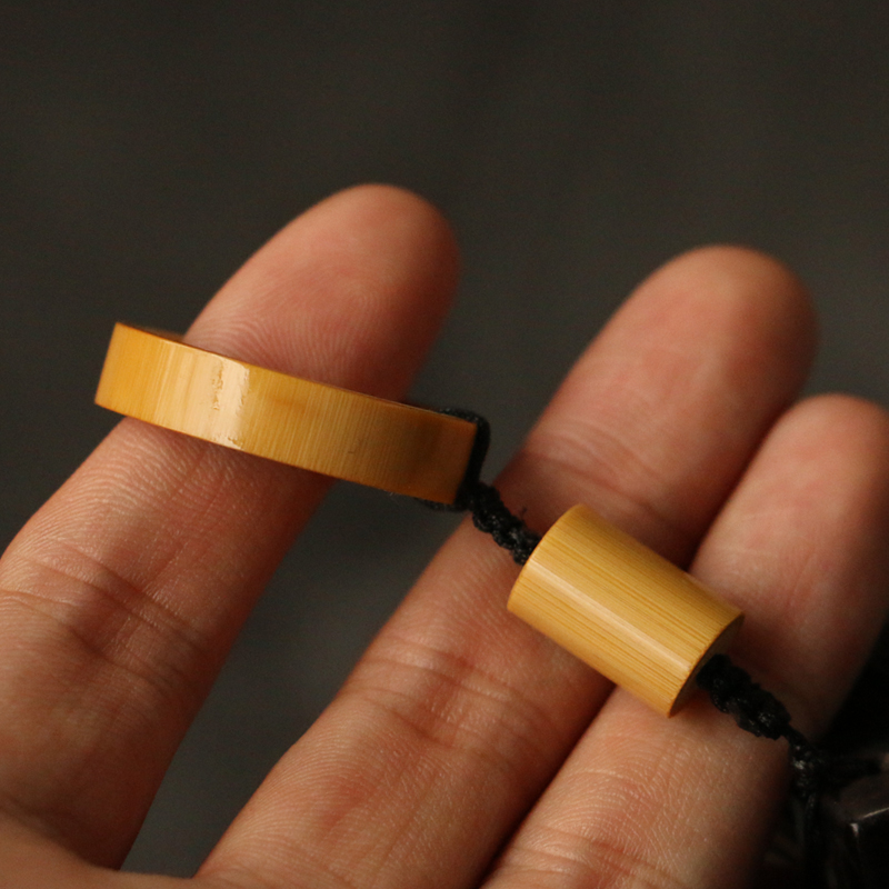 精品纯手工制作精磨天然十几年老玉竹文玩刷子黑檀木竹制毛刷马毛