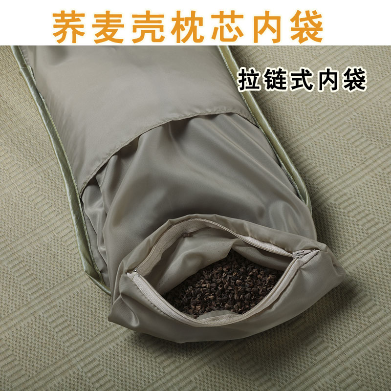 儿童宝宝婴儿草席凉席枕头 新生儿夏季男女凉枕头套0-1-3-6岁荞麦