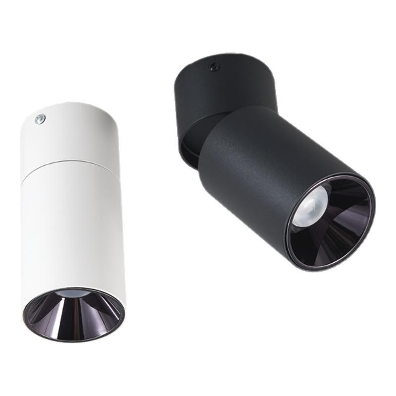 可调角度led明装射灯可折叠免开孔桶灯客厅背景墙筒灯玄关天花灯