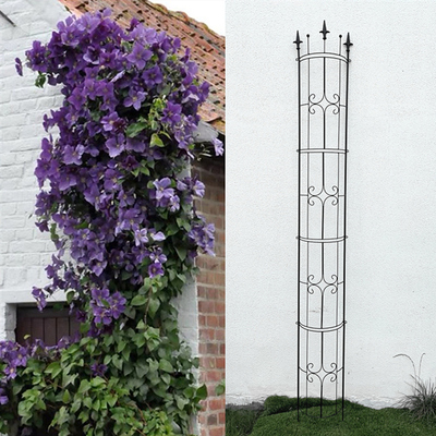 铁园艺户外水管山乌龟月季铁线莲花架爬藤架子网格植物攀爬支架杆
