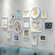 客厅照片墙餐厅墙上装 饰相框组合房间免打孔沙发背景墙相片框挂墙