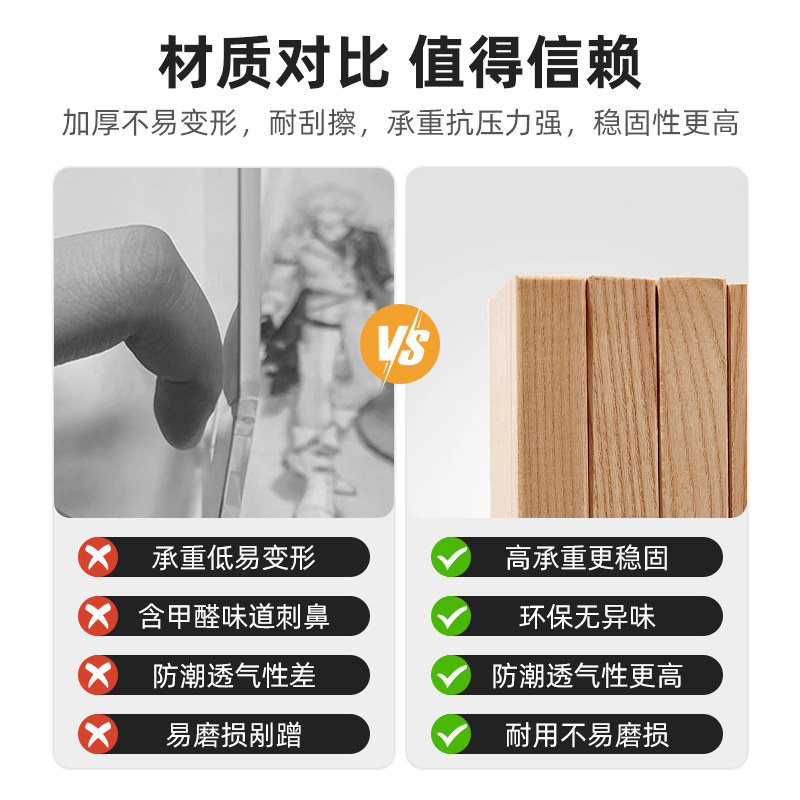 台式电脑增高架显示器支架实木桌面置物架办公室亚克力底座托架子