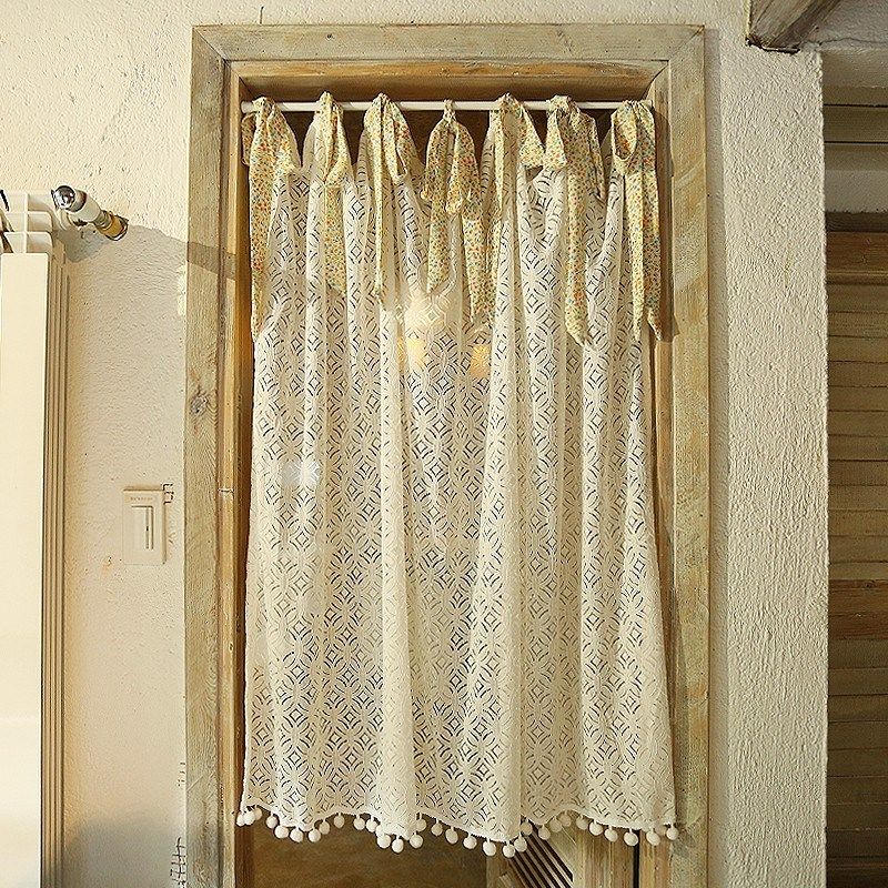浪漫蕾丝门帘半帘可定制系带免打孔衣帽间遮挡装饰书架挂帘橱柜帘,居家布艺,门帘,淘宝优惠券,粉丝福利购,淘宝优惠卷
