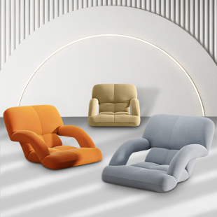 飘窗坐垫靠垫一体榻榻米座椅卧室懒人折叠床上沙发地板带靠背地上