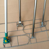 平板尘推拖把各种配件三角替换头螺丝接头铁夹头架子厚不锈钢杆子