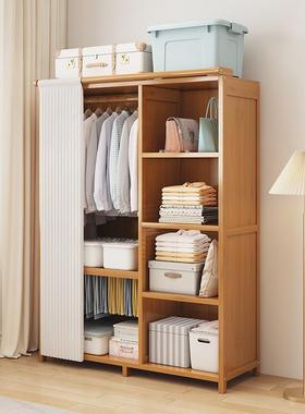 衣柜用卧SKX衣室结实耐用简易大橱防尘收纳大容家量地多层实木落