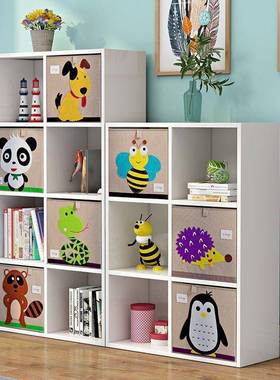 子落地白色格子OPG柜幼儿柜物园收纳柜多层玩落具柜儿童储柜八格