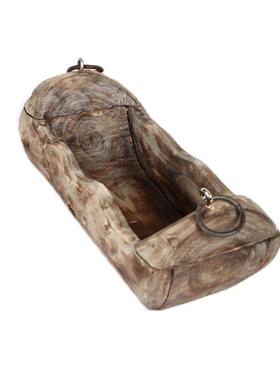 厂TJD家销售手工花制木作质多绿植肉盆花槽田园家居民宿储物器皿