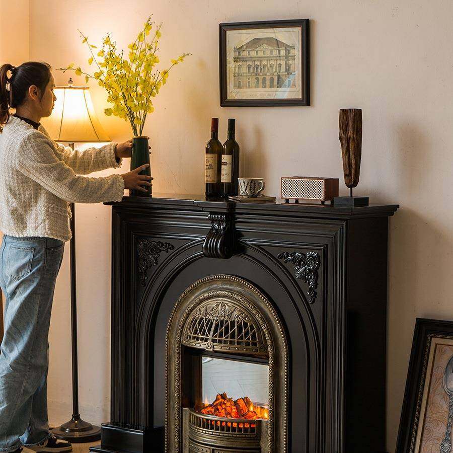 誉装成木业/法式式复古炉柜实木玄关柜火法壁炉饰柜UHY壁一体,鲜花速递/花卉仿真/绿植园艺,其它园艺用品,淘宝优惠券,粉丝福利购,淘宝优惠卷