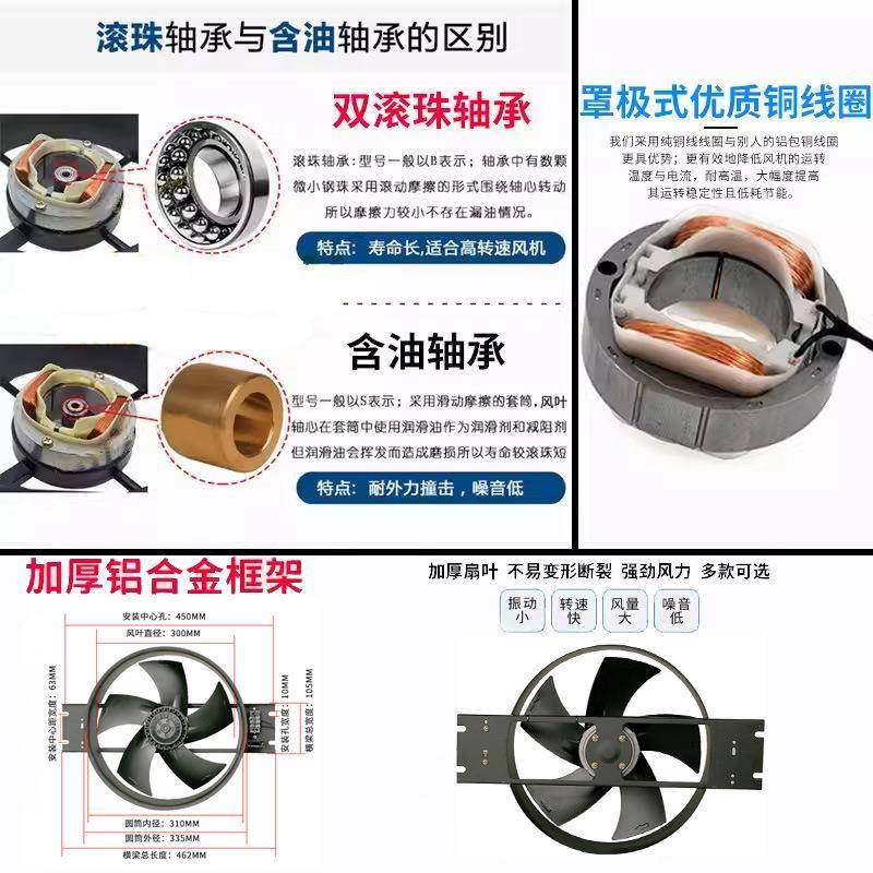 3QZG00FZ2-D/机3-D/4-D/6-YD/7-D/8-D散外转子轴流热风机耐高温电