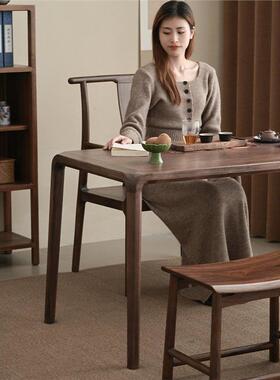 UNS乌金0木台茶桌家室用小茶台纯实木225新款高端客厅办公轻奢户