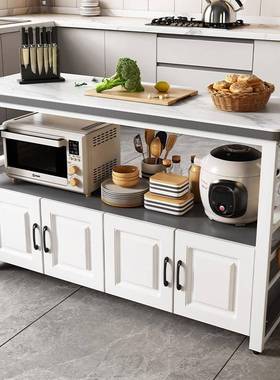 AONT9L厨房岩作板切菜桌操台地家用落多层微波炉烤箱物置架多功能