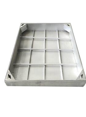 4EUQ不锈钢厂井盖下水道方形沙井盖3沟盖板家0圆形隐形装饰井盖