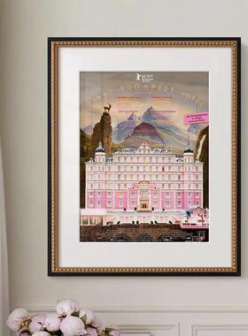 法式复挂画餐22389美大式轻奢客厅厅玄关壁画古法式装饰画布达佩斯饭店